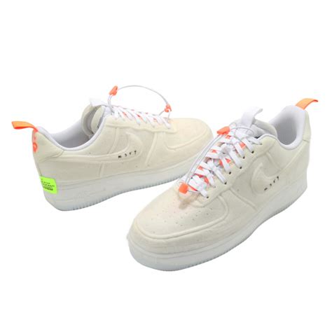 nike air force 1 low herren schuhe white-sail-atomic orange